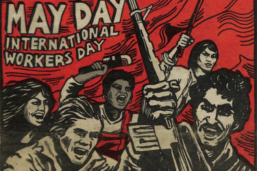 May Day graphic from Revolutionary Worker 1979